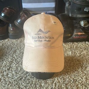 Red mountain hat